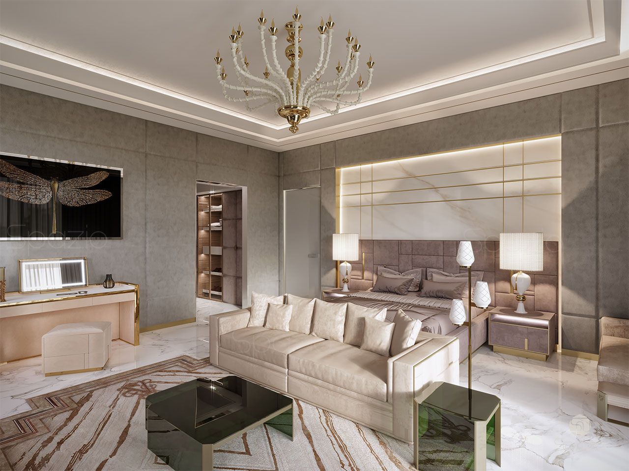 Modern home interior design in Dubai | 2019 year | Spazio