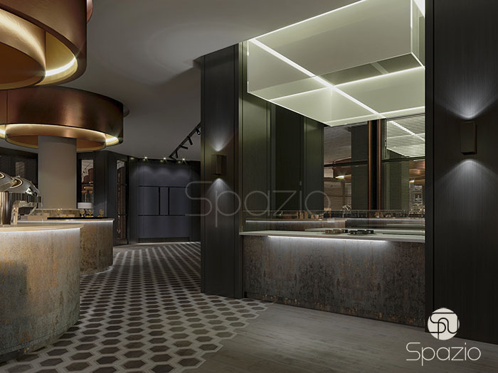 moden restaurant design project in UAE