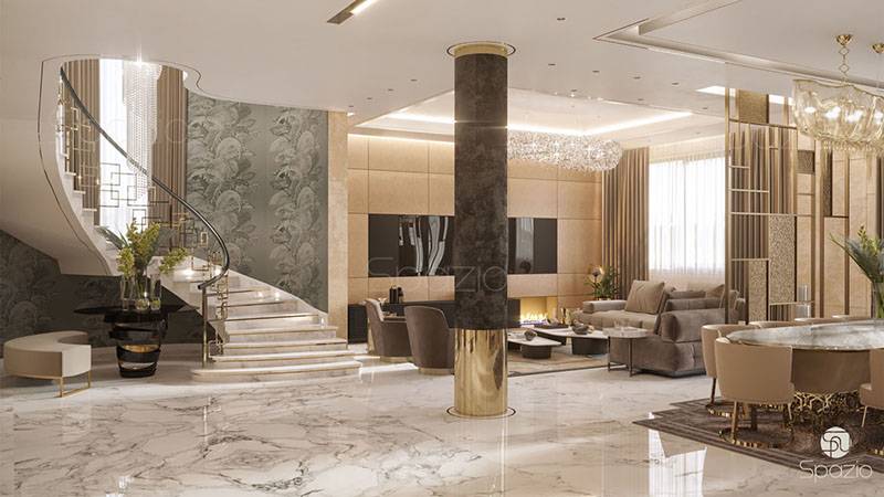 дизайн интерьера дома в Дубае от Spazio 