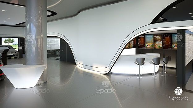 Car showroom interior design in Dubai | Spazio