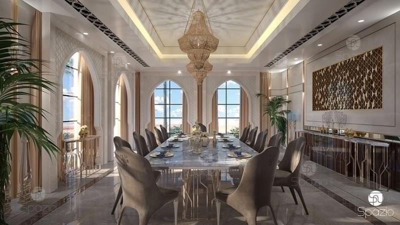 Arabic neoclassical dining room