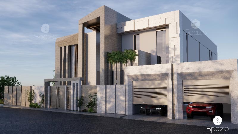 Simple double floor contemporary home in UAE
