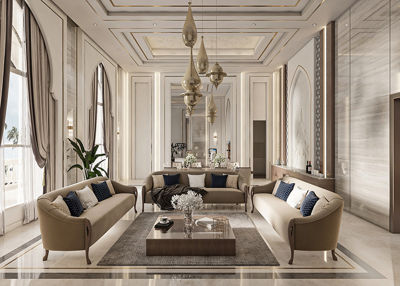LIVING AND FAMILY ROOM DESIGN – Spazio Interior – Dubai