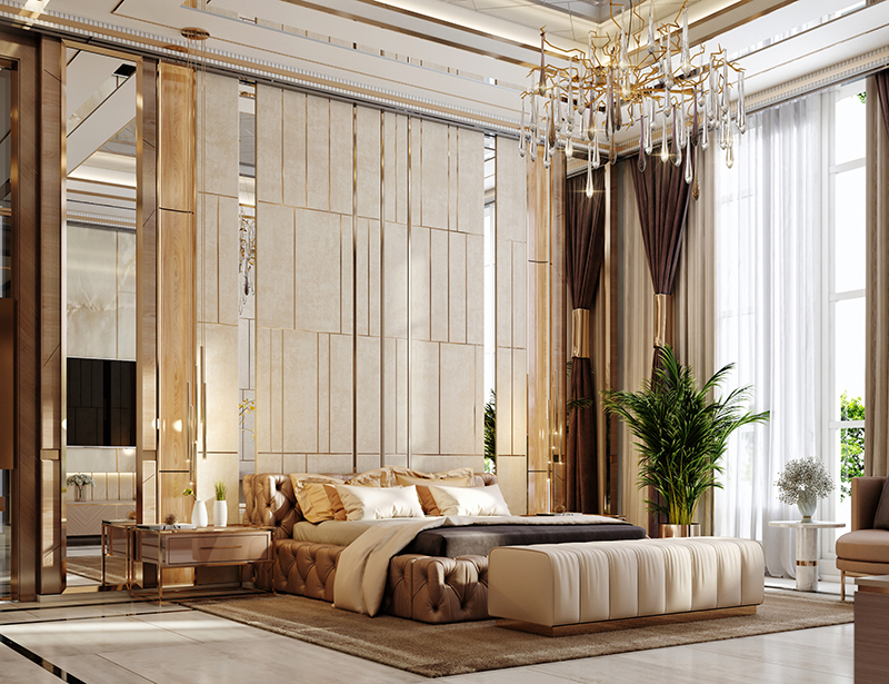 Laxury Master bedroom – Spazio Interior – Dubai