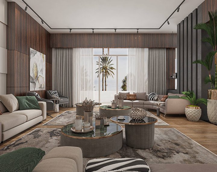 LIVING AND FAMILY ROOM DESIGN - Spazio Interior - Dubai