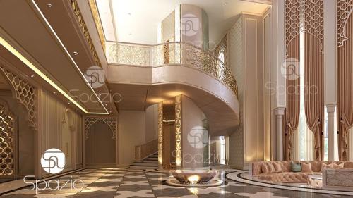 Arabic type interior design of a luxurious premises.